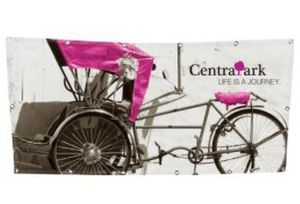 7 Oz. Mesh Vinyl Single-Sided Banner (4'x2')