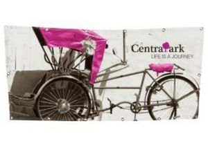 7 Oz. Mesh Vinyl Single-Sided Banner (5'x3')