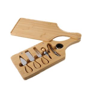 7 Piece Bamboo Wine & Cheese Cutting Board Set