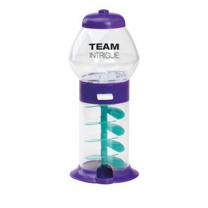 7.25" Assorted Color Mini Spiral Gumball Machine