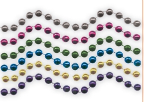 7.5 Mm Bead Necklace - Assorted Colors