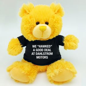 8" Bright Color Yellow Bear