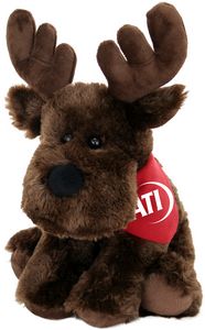 8" Brown Plush Moose