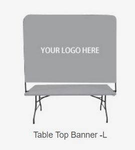 8' Full Color Table Top Banner - Large