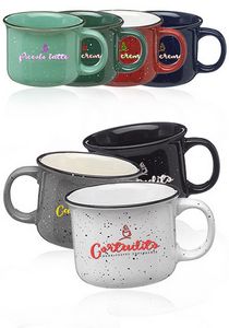 8 Oz. Bijou Ceramic Campfire Coffee Mugs