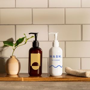 8 Oz Wash With Pump Cap - Direct Print