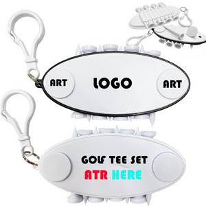 8 Pcs Golf Tee Holder With Buckle