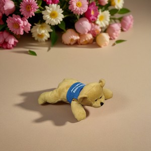 8" Reclining Beanie Animal - Bear