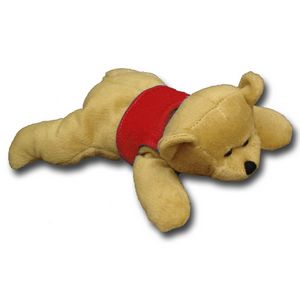 8" Reclining Beanie Animal - Bear