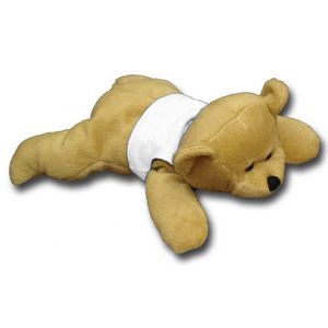 8" Reclining Beanie Animal - Bear