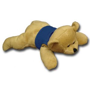8" Reclining Beanie Animal - Bear