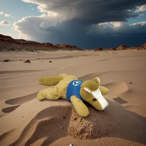 8" Reclining Beanie Animal - Horse