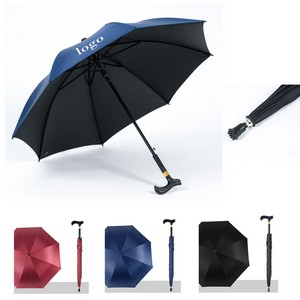 8-Rib Walking Stick Umbrella