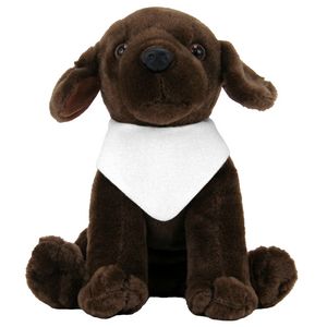 8" Sitting Beanie Bandana Black/ Brown Lab