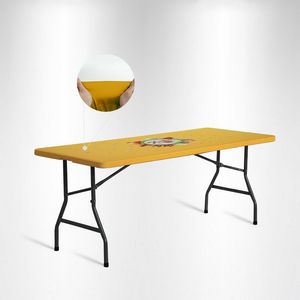 8' Square Stretch Table Topper in Full Color Overall