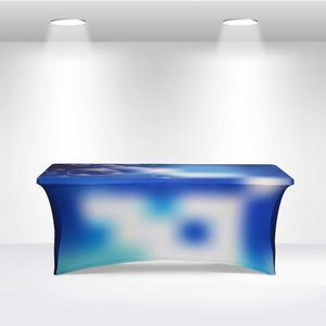 8' Stretch Table Covers in Full Color Overall