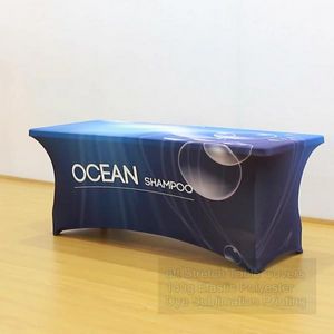8' Stretch Table Covers in Full Color Overall