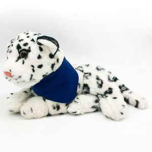 8" Stuffed Jungle Animal - White Leopard