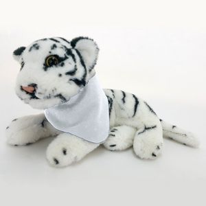 8" Stuffed Jungle Animal - White Tiger