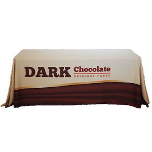 8' Table Cover w/ Open Back in Full Color Overall