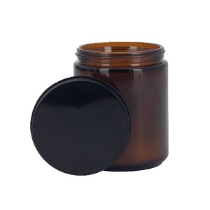 8 oz Amber Candle with Lid