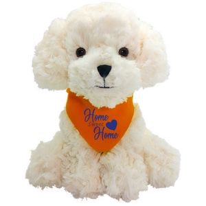9" Cream White Dog