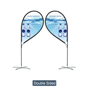9' Double-Sided R-Shape Advertising Flag in Full Color