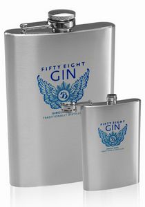 9 Oz. Homer Stainless Steel Hip Flasks