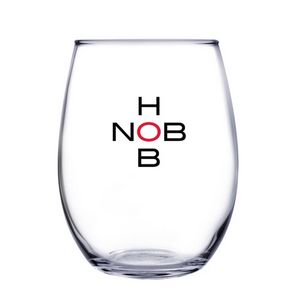 9 Oz. Stemless White Wine Glass (Deep Etch)