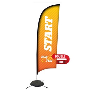 9' Premium Razor Sail Sign Flag