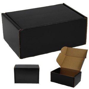 9 X 6.5 X 4" Black Mailer Box From