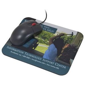 9"x7 1/4" 4CP Natural Rubber Mousepad