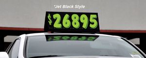 "A" Frame Car Top Signs- Jet Black