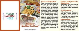 A Guide to Healthier Fast Food Pocket Pamphlet