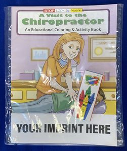 A Visit to the Chiropractor Coloring Book Fun Pack