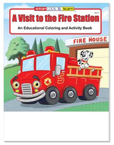 A Visit to the Fire Station Coloring Book Fun Pack