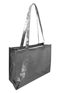 A134M Easy Print Metallic Large Tote Bag