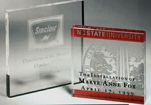 AA-Mini Square Paperweight Award (3")