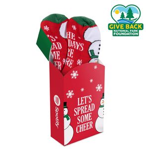 ACE Holiday Themed Socks in Flip Top Box