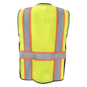 ANSI Class 2 Premium Safety Vest with Black Trim