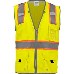 ANSI Class 2 Premium Safety Vest with Reflective Trim