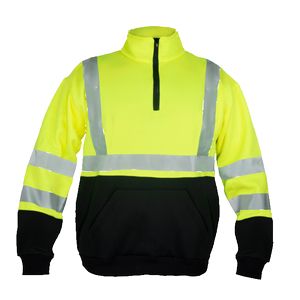 ANSI Class 3 Hi-Vis 1/4 Zip Sweatshirt