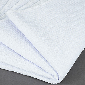 "AQUA" 30" x 60" Full Color Recycled RPET Waffle Weave Sand Free Beach/Yoga Towel