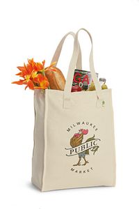 AWAREâ„¢ Recycled Cotton Market Tote Bag - Natural