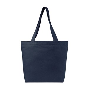 AWAREâ„¢ Recycled Cotton Shopper Tote with Interior Zip Pocket - Indigo Denim