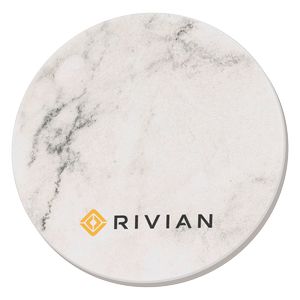 Absorbent Stone Coasters w/Upscale Digital Bkgnds | Round | 4" dia.