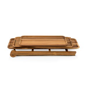 Acacia Serving Ladder