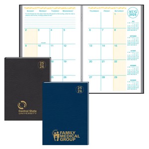 Academic Desk Monthly Planner w/ Morocco Cover : 2025-2026