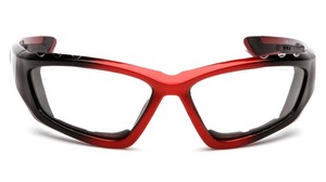Black/Red Frame with Clear Anti-Fog Lens