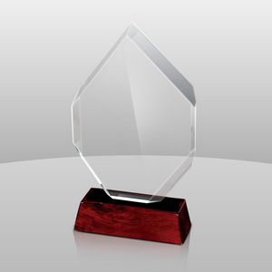 Acrylic Award w/Rosewood (8"x6"x2 1/2")